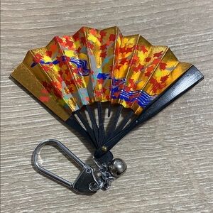 Vintage Colorful Fan Keychain